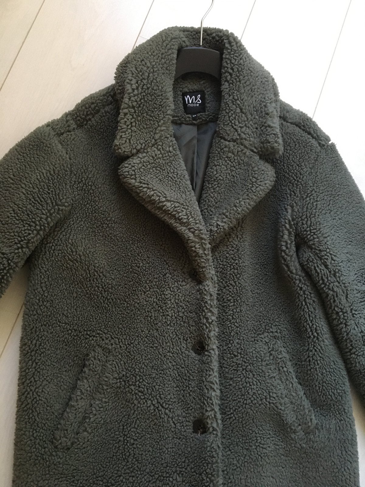 Teddy winterjas groen maat 44, Kleding | Dames, Jassen | Winter, Ophalen, Zo goed als nieuw, Maat 42/44 (L), Groen
