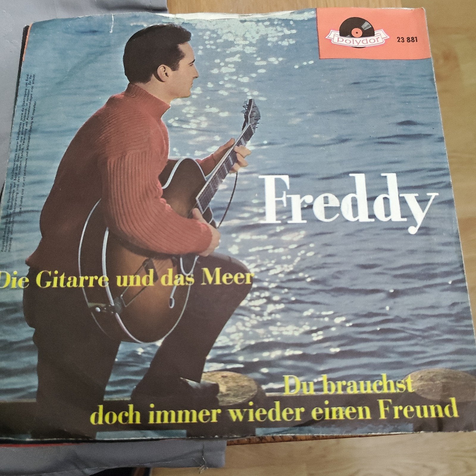 Freddy - Die Gitarre und das Meer (Polydor 23 881), Ophalen of Verzenden, Gebruikt, 7 inch, EP