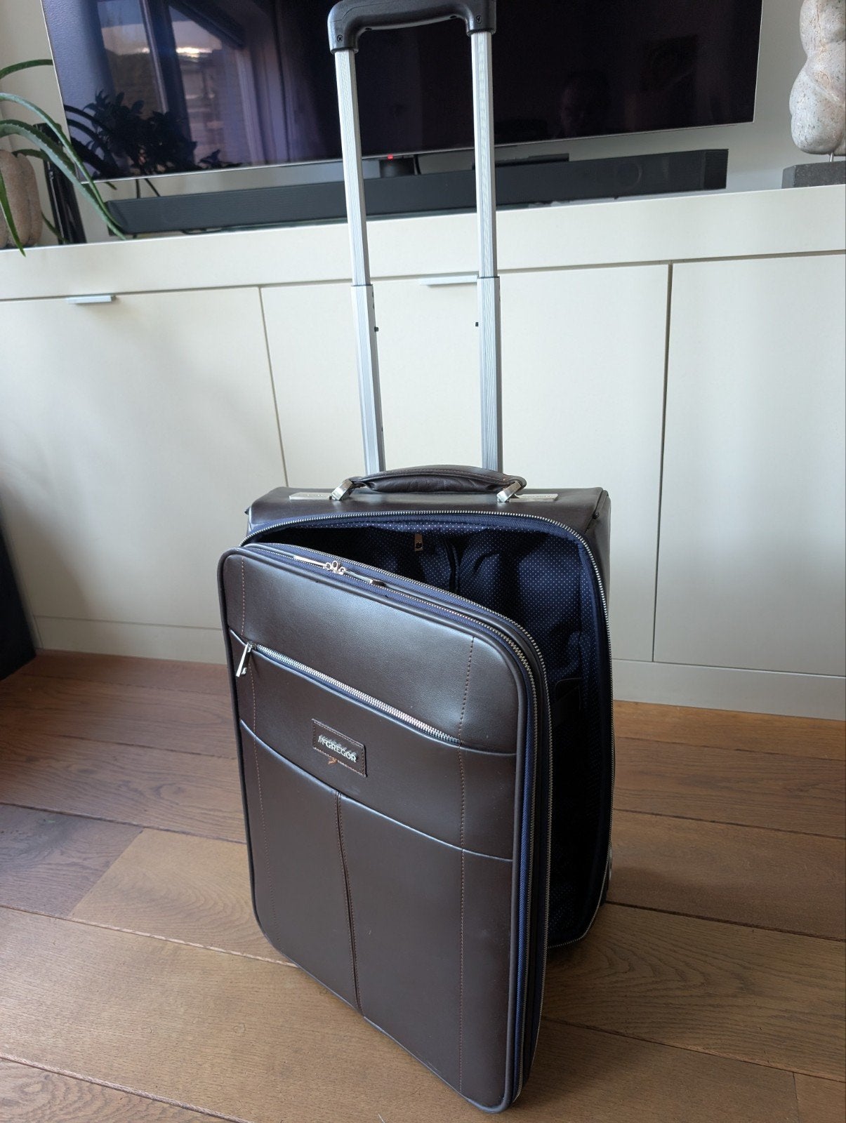 Stijlvolle Mc Gregor koffer (nieuw) nooit gebruikt., Sieraden, Tassen en Uiterlijk, 50 tot 60 cm, Nieuw, Leer, 35 tot 45 cm