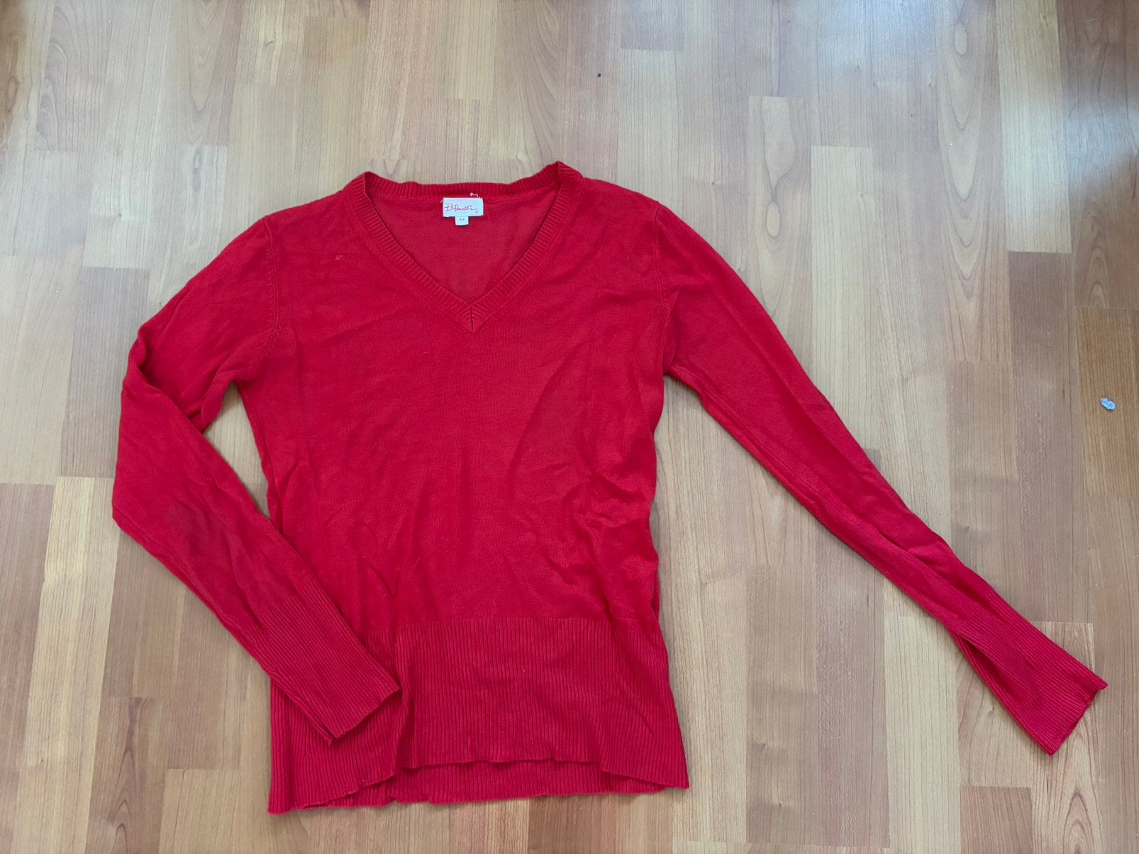Mooie rode B.Bocelli v-hals pullover maat M, Ophalen of Verzenden, Gedragen, Maat 38/40 (M), Rood
