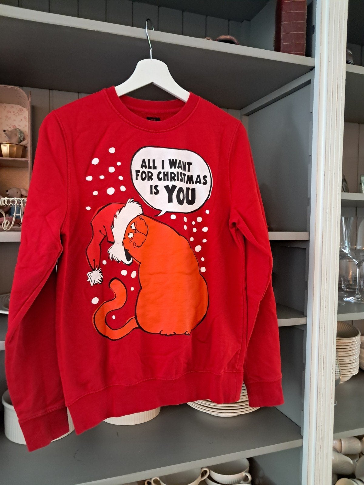 Rode kersttrui van jan jans en de kinderen, Ophalen of Verzenden, Onbekend, Maat 34 (XS) of kleiner, Gedragen