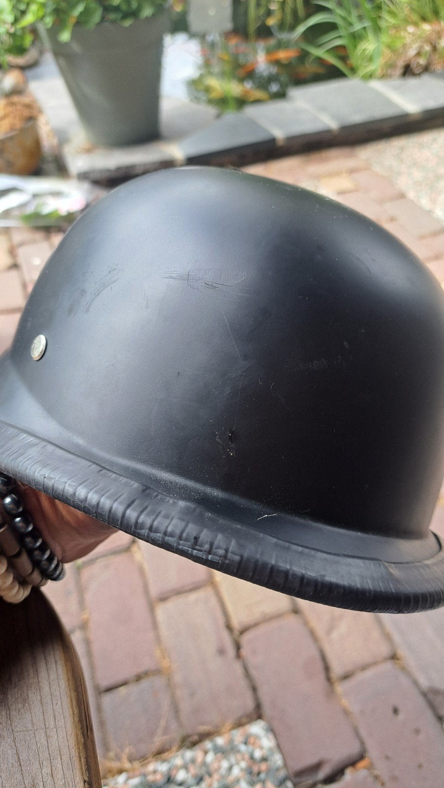 Duitse helm - Leuk voor in de mancave, Motoren, Ophalen of Verzenden