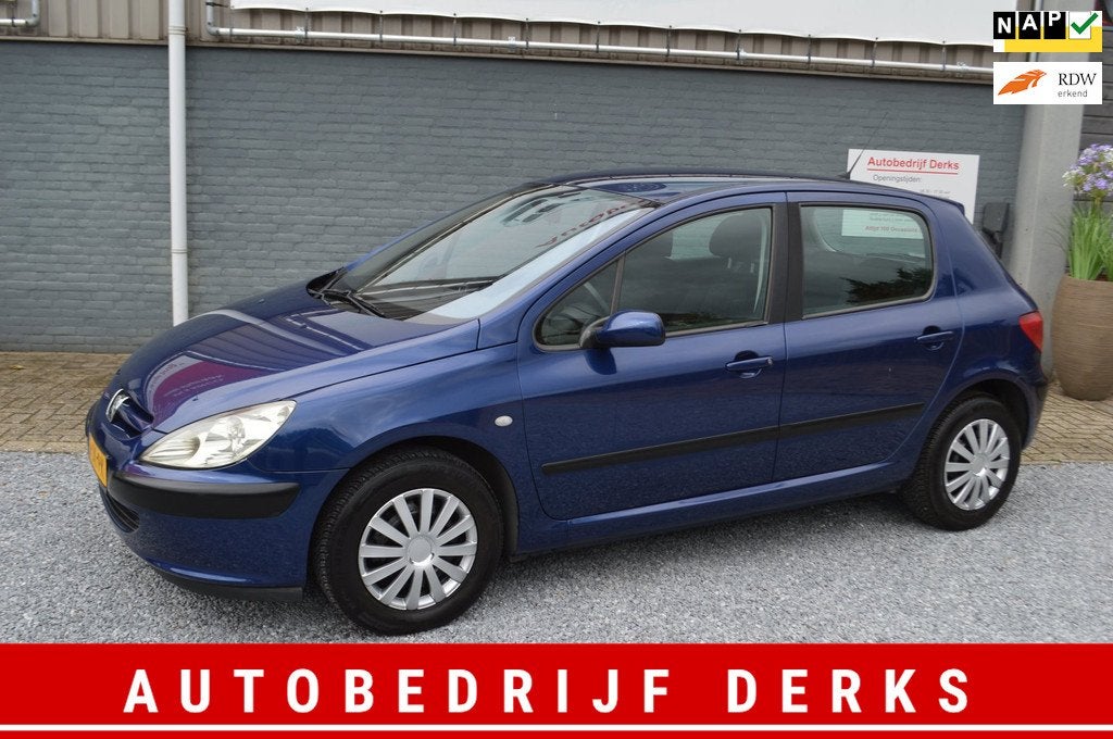 Peugeot 307 1.6-16V XS Airco 5Drs Stuurbekrachtiging Jaar AP, Voorwielaandrijving, Gebruikt, 4 cilinders, Blauw