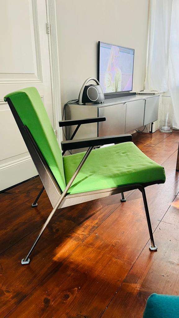 Rietveld gispen oase easy chair, Huis en Inrichting, Stoelen, Gebruikt, Ophalen of Verzenden, Vintage 50 er jaren ontwerp, Eén