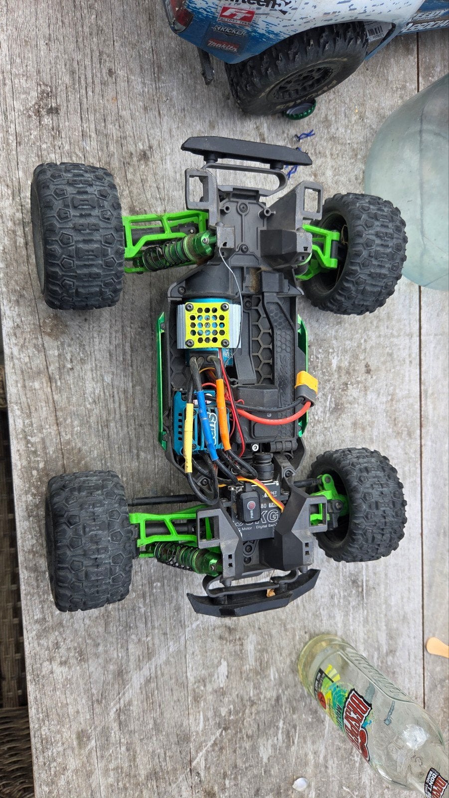 Traxxas Mini Maxx met diverse upgrades, Elektro, Gebruikt, Auto offroad, Ophalen of Verzenden