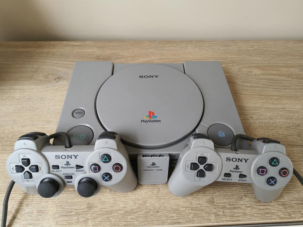 Sony PlayStation 1 PS1 Origineel +2 Controllers +Memory Card, Spelcomputers en Games, Spelcomputers | Sony PlayStation 1, Ophalen of Verzenden