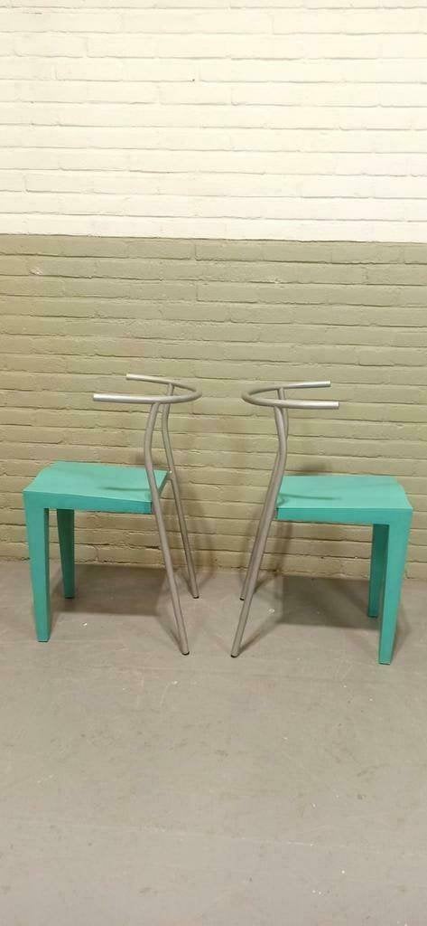 Set Van 2 "Dr. Glob" Design Stoelen, Starck Voor Kartell, Huis en Inrichting, Ophalen, Tweedehands, Twee, Overige kleuren