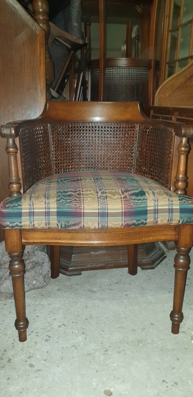 Klassieke kersenhouten eetkamer armstoelen, Ophalen, Gebruikt, Bruin, Vier