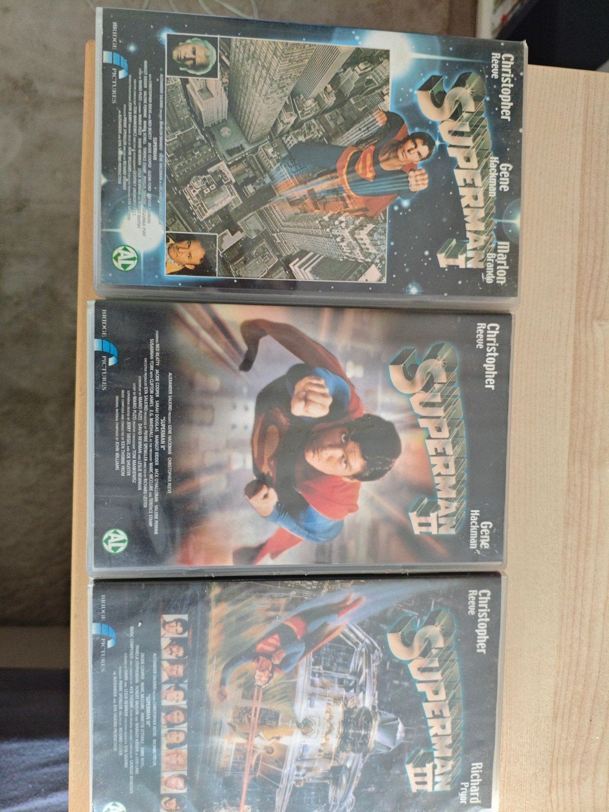 Superman 1 , 2 & 3 voor VHS, Ophalen of Verzenden