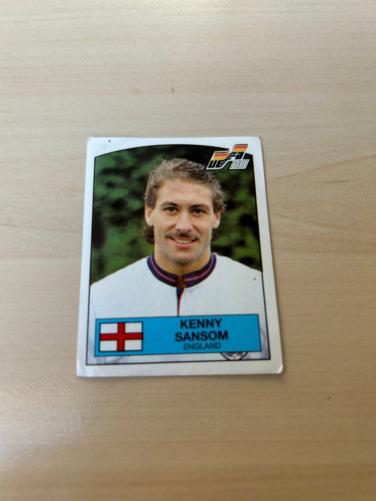 Panini EURO 88 Sticker Kenny Sansom Engeland Voetbal, Ophalen of Verzenden, Zo goed als nieuw, Sport
