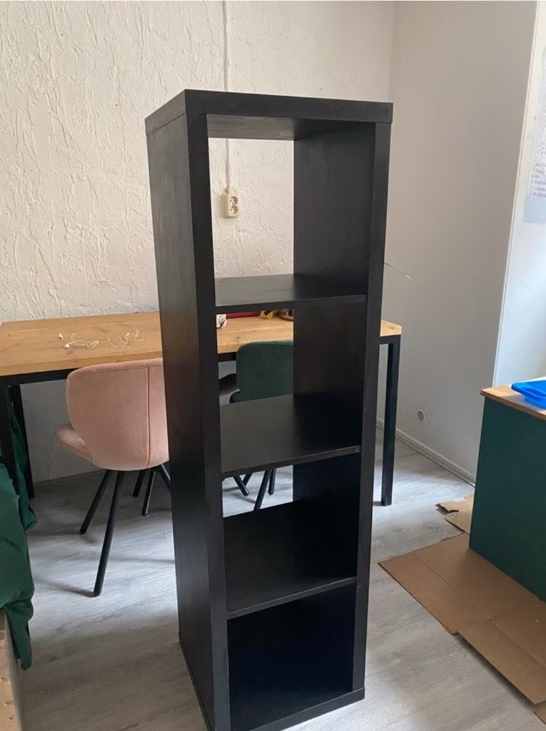 3x Kallax 4 vakken open kast vakkenkast 4x1 zwart, Ophalen, Minder dan 50 cm, 100 tot 150 cm, Zo goed als nieuw