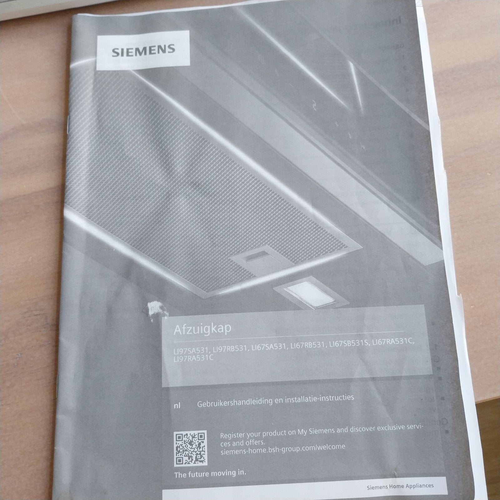 Siemens afzuigkap, Witgoed en Apparatuur, Ophalen, Gebruikt, 200 tot 400 m³ per uur