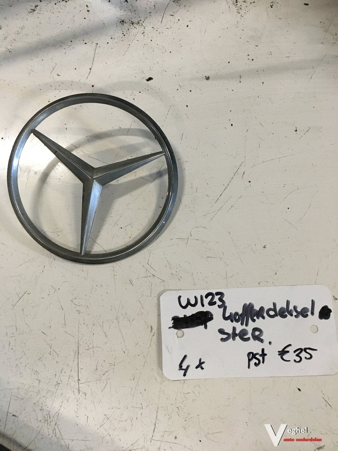 Mercedes W123 Kofferbak Ster, Gebruikt, -, -, Ophalen of Verzenden