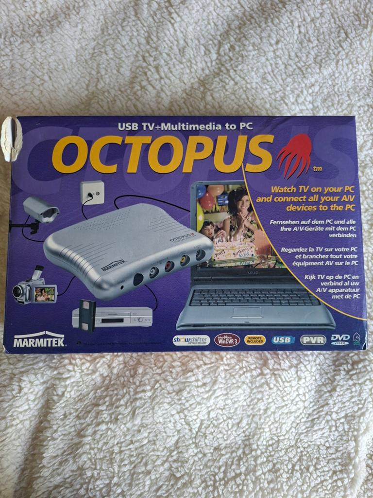 Marmitek Octopus USB TV+Multimedia naar PC Converter, Ophalen, Gebruikt, Video
