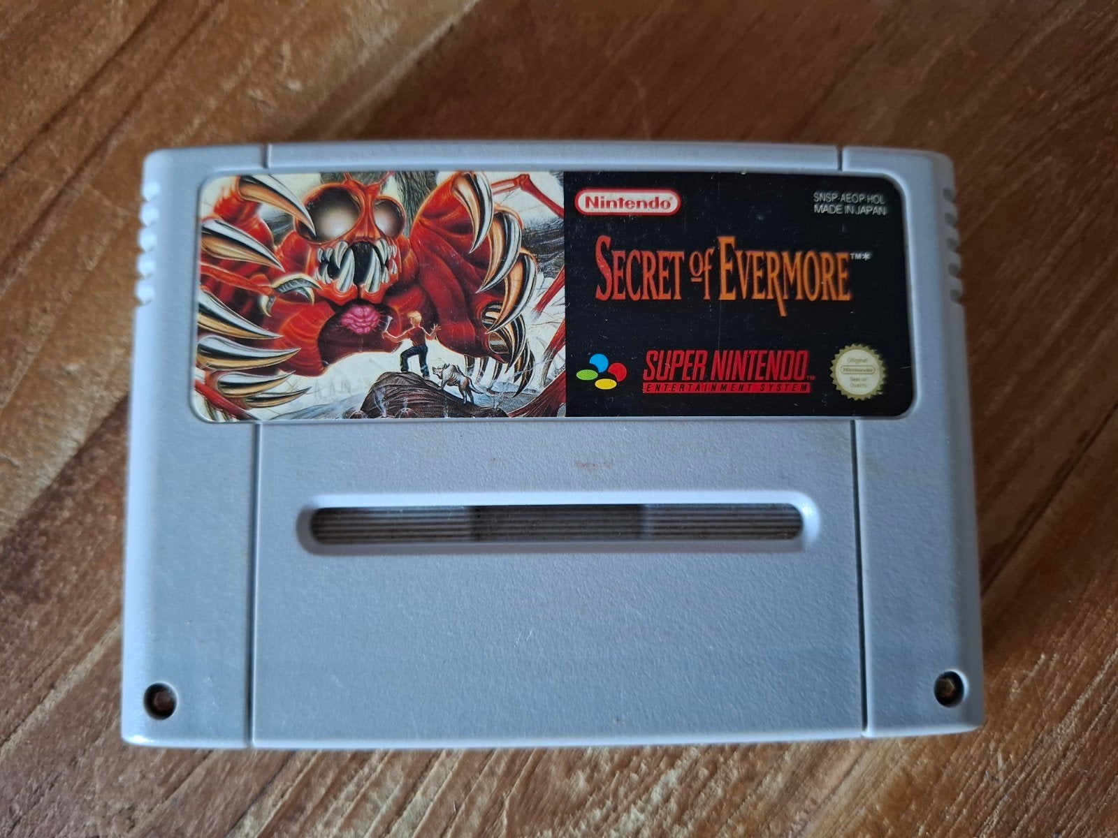 Secret of Evermore - Super Nintendo SNES Game Cartridge, Spelcomputers en Games, Games | Nintendo Super NES, Gebruikt, 1 speler