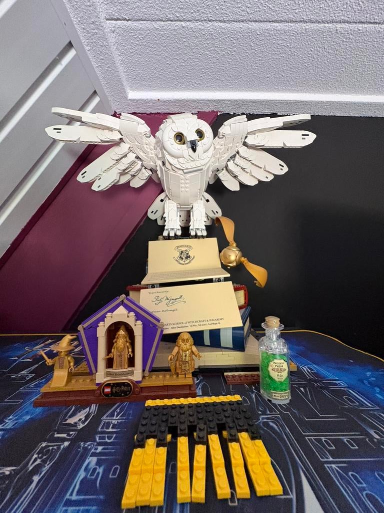 LEGO 76391: Hogwarts Icons (niet gesorteerd) met minifiguren, Lego, Harry Potter, Ophalen of Verzenden, Zo goed als nieuw