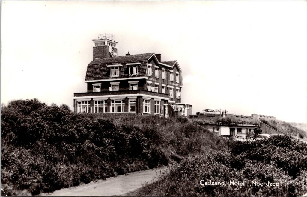 Hotel Noordzee Cadzand (1978) 2x, Verzenden, 1960 tot 1980, Gelopen, Zeeland