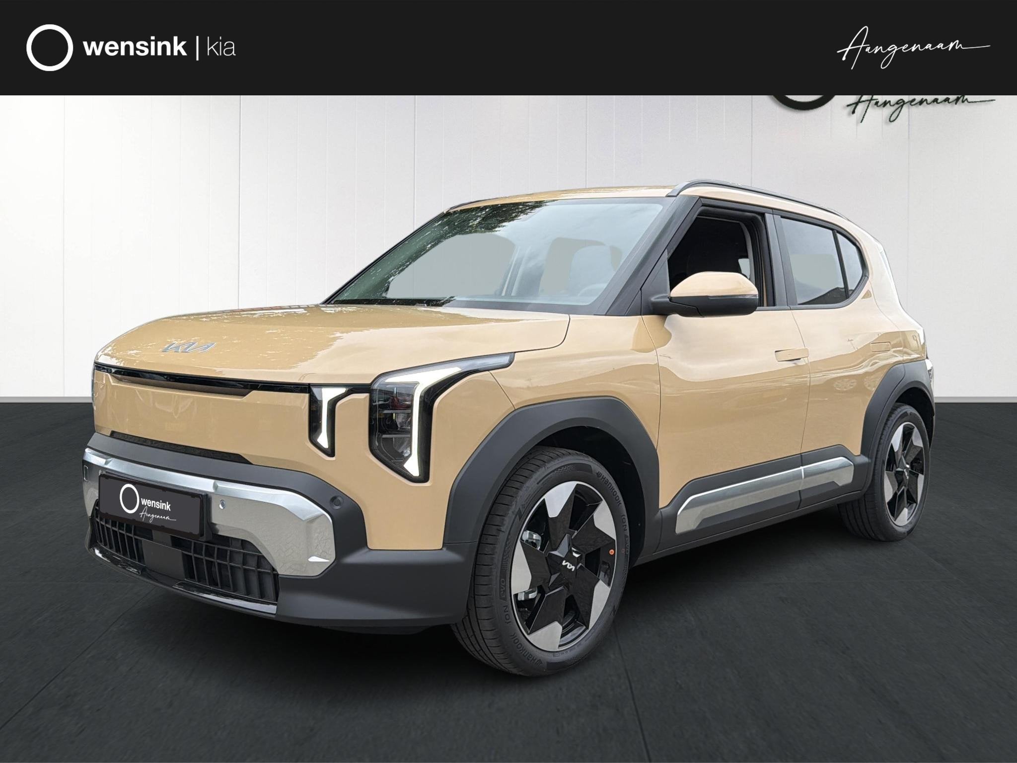 Kia EV2 Plus 42.2 kWh 4p. | Privacy Glass | Dual zone climat, Auto's, Kia, Stof, 4 stoelen, Geel, Nieuw