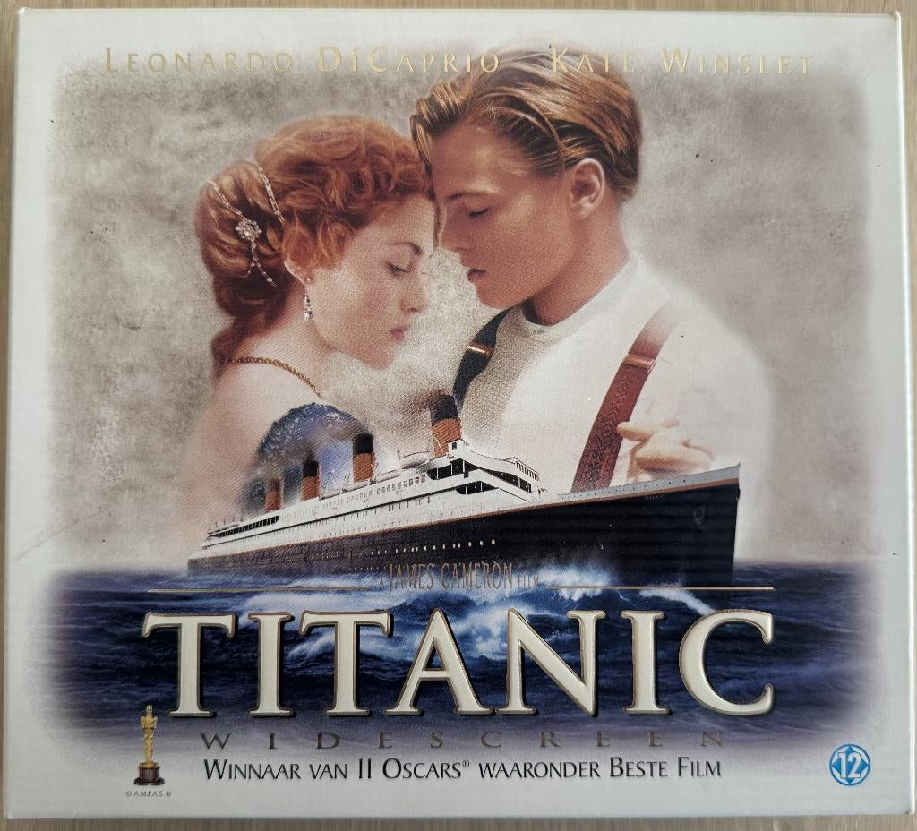 Deluxe VHS verpakking van de Film Titanic, Cd's en Dvd's, VHS | Film, Vanaf 12 jaar, Ophalen, Zo goed als nieuw, Drama