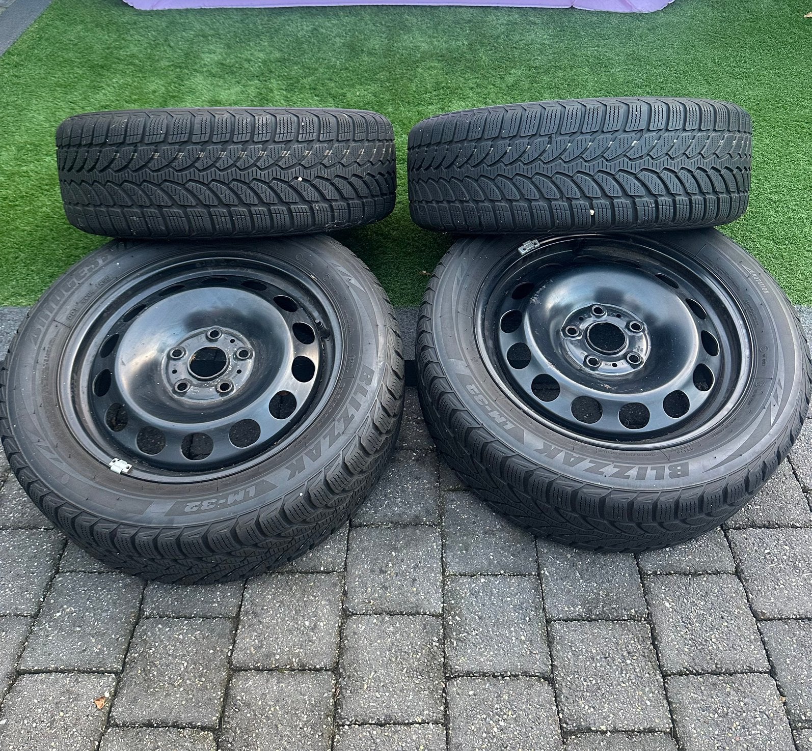 Set wintervelgen, Ophalen, Gebruikt, 16 inch, Banden en Velgen