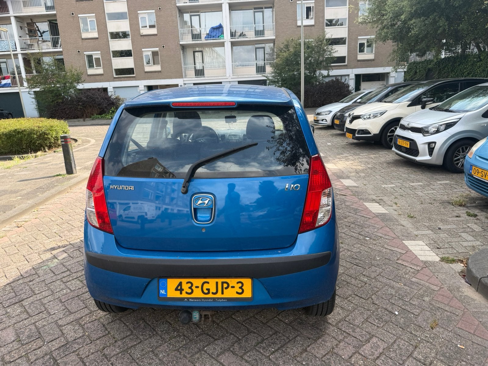 Hyundai i10 1.1 I 5DR 2008 Blauw, Voorwielaandrijving, 31 €/maand, 4 cilinders, Origineel Nederlands