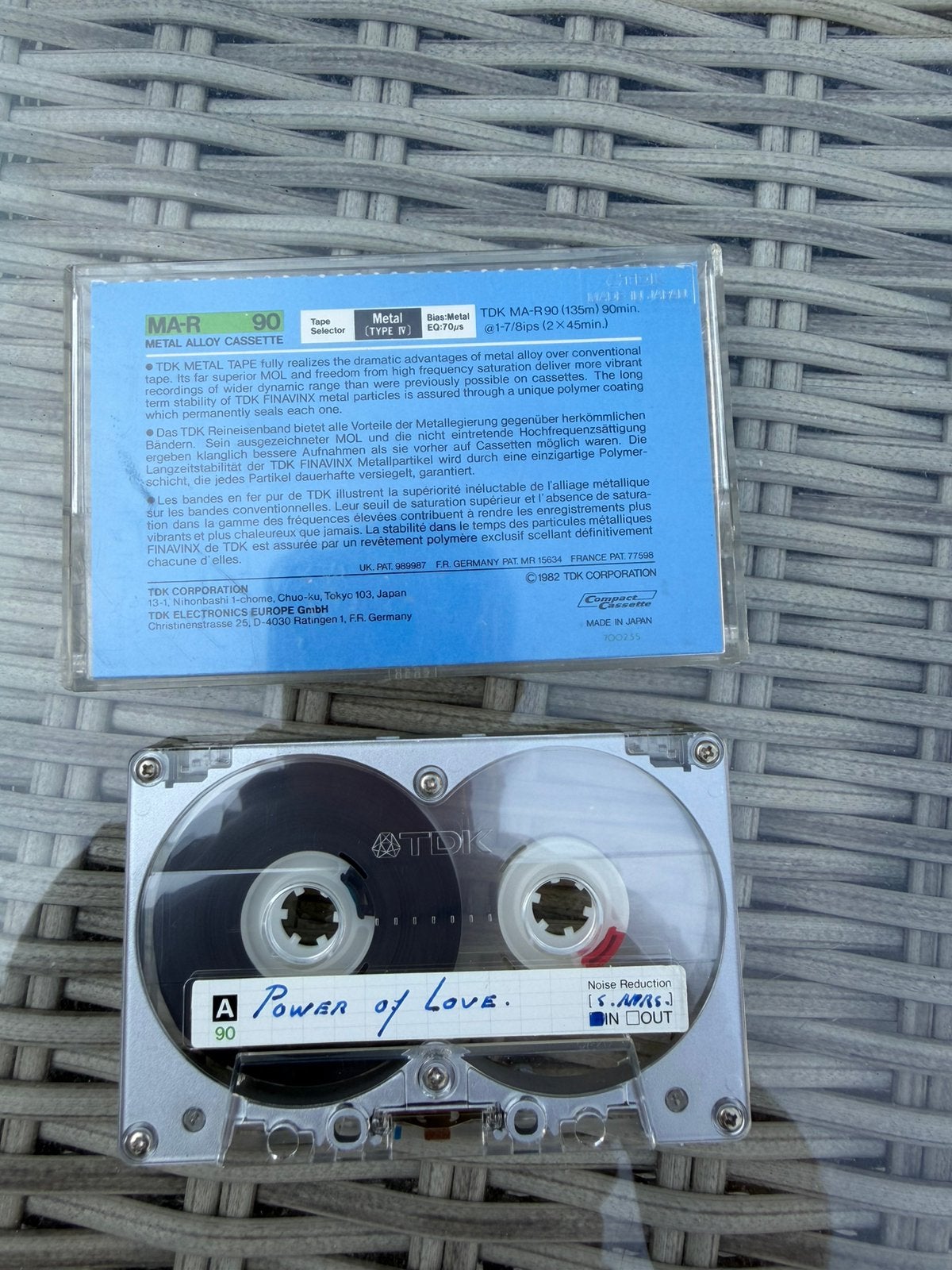 TDK MA-R 90 metal cassette nieuwstaat 1 keer opgenomen, Cd's en Dvd's, Cassettebandjes, Ophalen of Verzenden, Zo goed als nieuw
