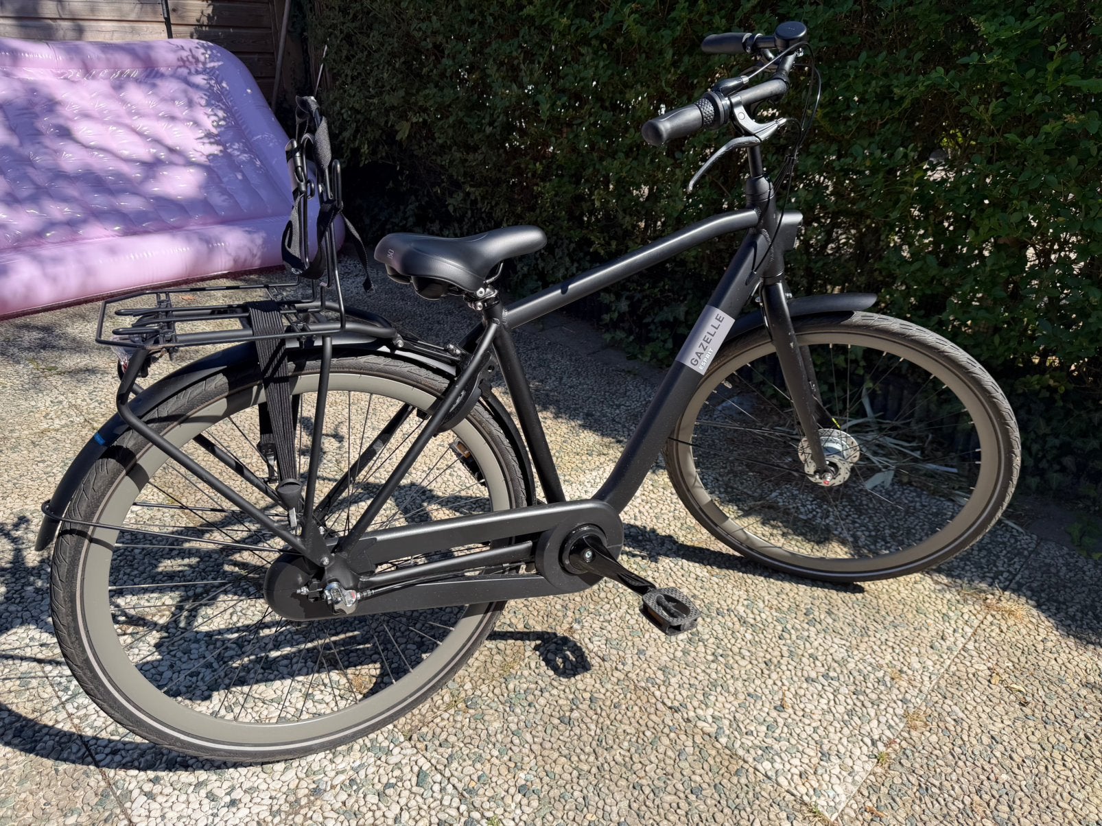 Gazelle Esprit fiets met AXA slot en Steco Monkey Mee, Ophalen, Zo goed als nieuw, 26 inch of meer, Versnellingen