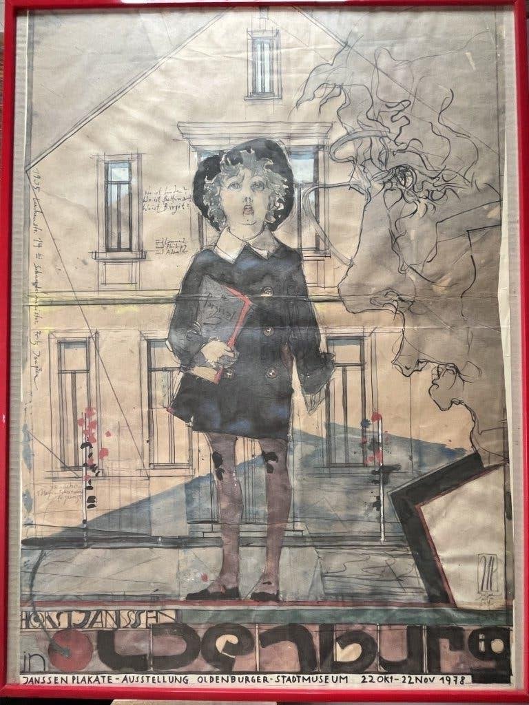 Janssen poster expositie 1978, Ophalen of Verzenden