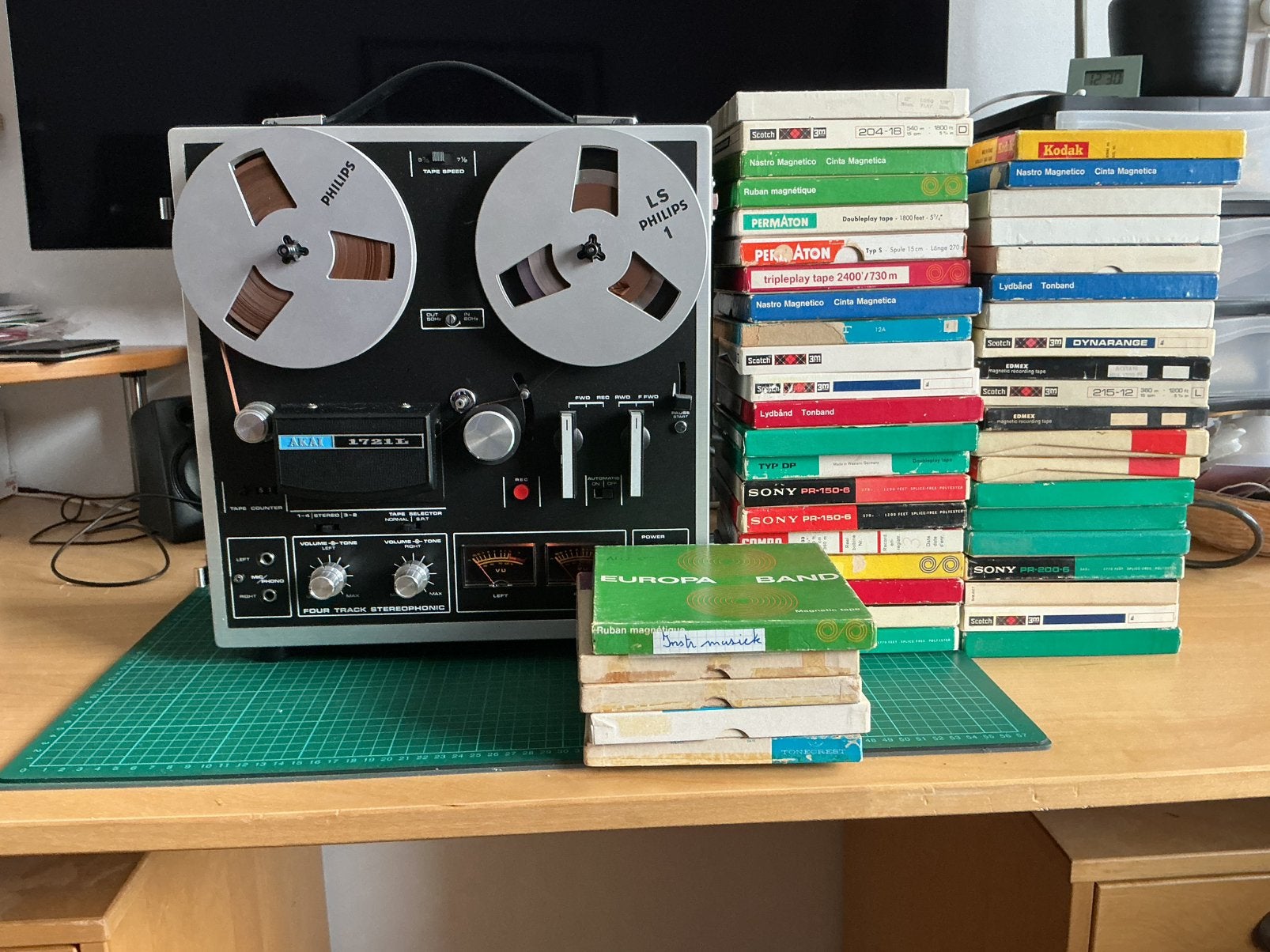 Akai bandrecorder type 1721L, Ophalen, Bandrecorder