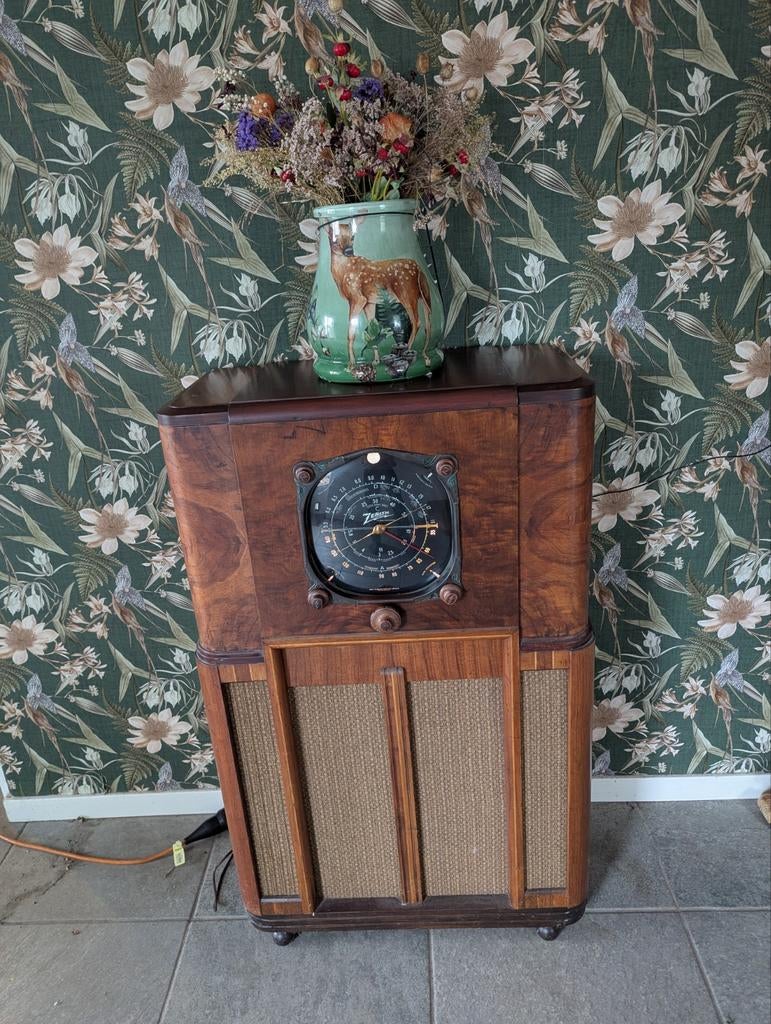 Bijzondere Zenith 12U158 Radio uit 1936 - Werkt op 220V, Audio, Tv en Foto, Radio's, Ophalen of Verzenden, Gebruikt, Overige typen