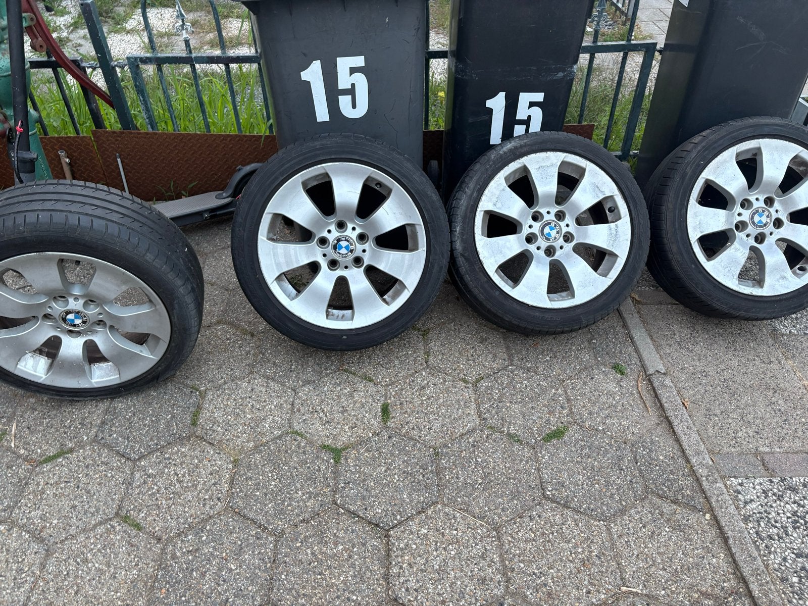 BBS BMW Velgen 225/45R17 met lichte stoeprand schade, Ophalen, Gebruikt