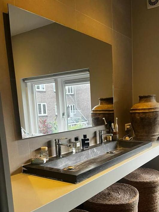 Badkamer Spiegel, Huis en Inrichting, Woonaccessoires | Spiegels, Ophalen, Zo goed als nieuw, 100 tot 125 cm, Minder dan 100 cm