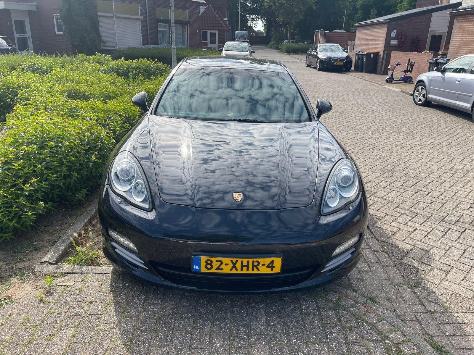 Porsche Panamera 4.8 4S PDK 2011 Zwart, Auto's, Porsche, Automaat, 8 cilinders, 4 stoelen, Particulier