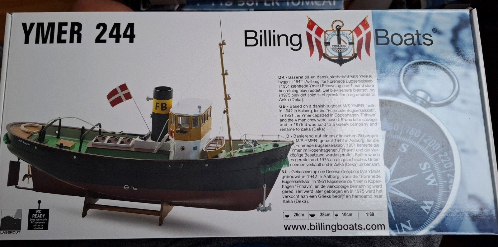 Billing Boats Ymer 244 Modelbouwschip, Hobby en Vrije tijd, Modelbouw | Boten en Schepen, Ophalen, Nieuw, 1:50 tot 1:200, Overige merken