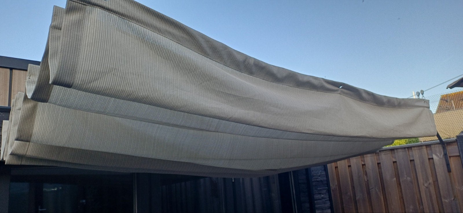 Harmonica doek , 2 doeken schaduwdoek, Tuin en Terras, Schaduwdoeken, Ophalen of Verzenden