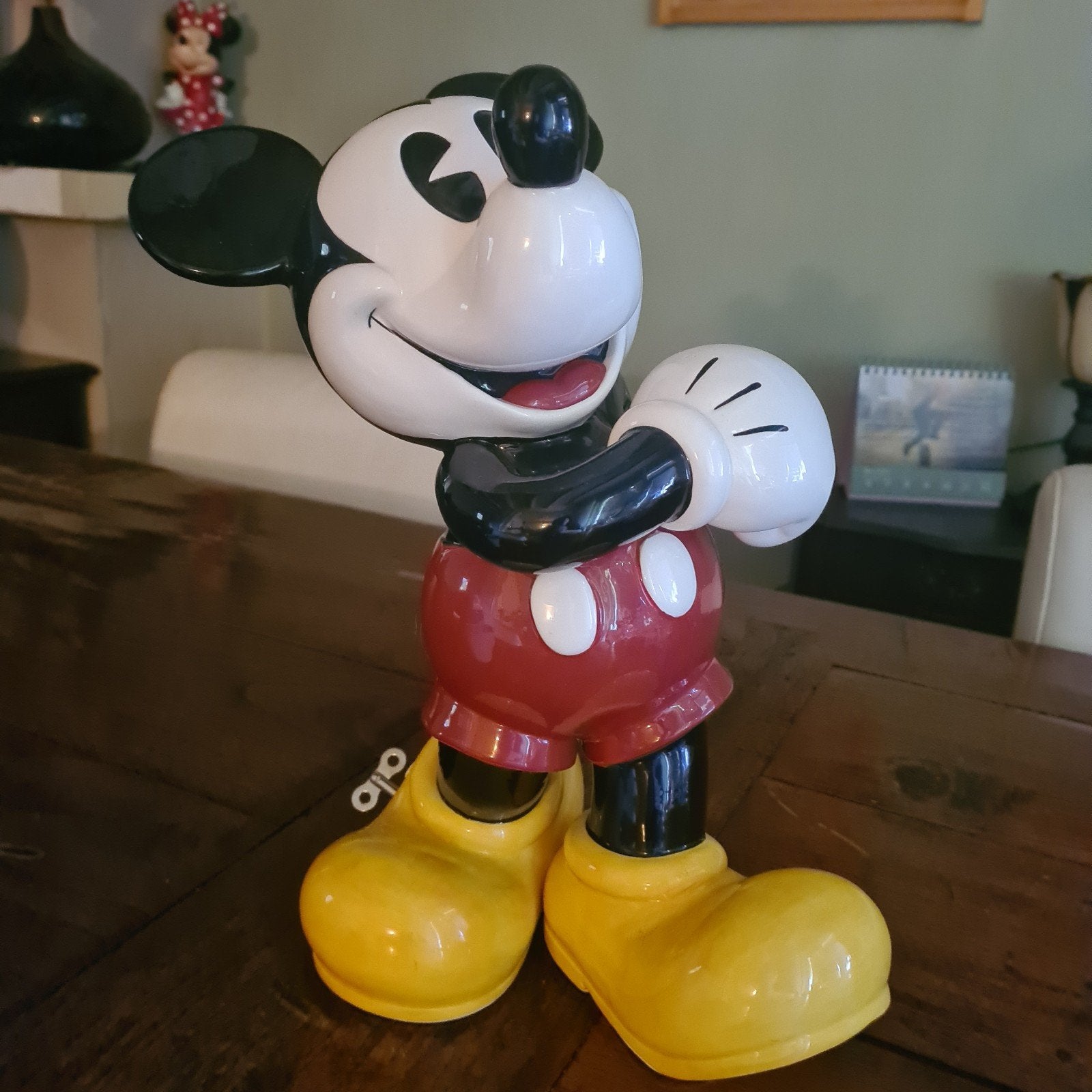 Disney Mickey  mouse  speeldoos 32 cm, Ophalen of Verzenden, Mickey Mouse, Zo goed als nieuw, Beeldje of Figuurtje