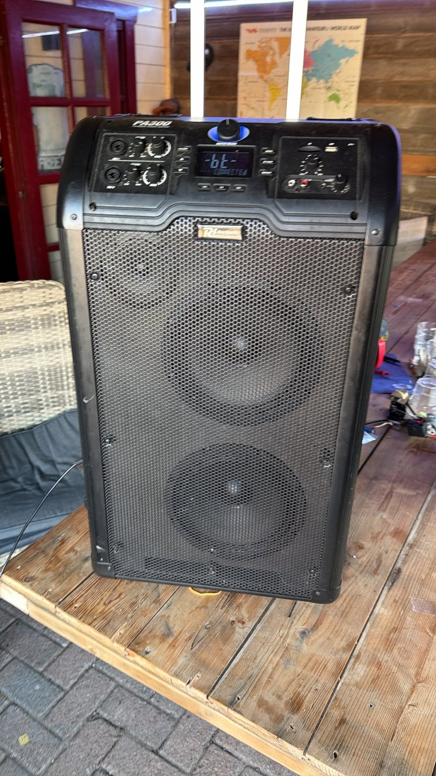 Power Dynamics PA300 Party Speaker met Microfoon en Bluetoot, Gebruikt, Party speaker, Ophalen of Verzenden, Bluetooth