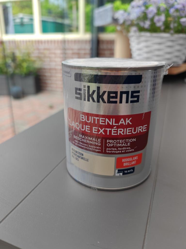 Sikkens en Wijzonol buitenlak RAL 1013 - Nieuw Blik, Ophalen of Verzenden, Nieuw, Lak