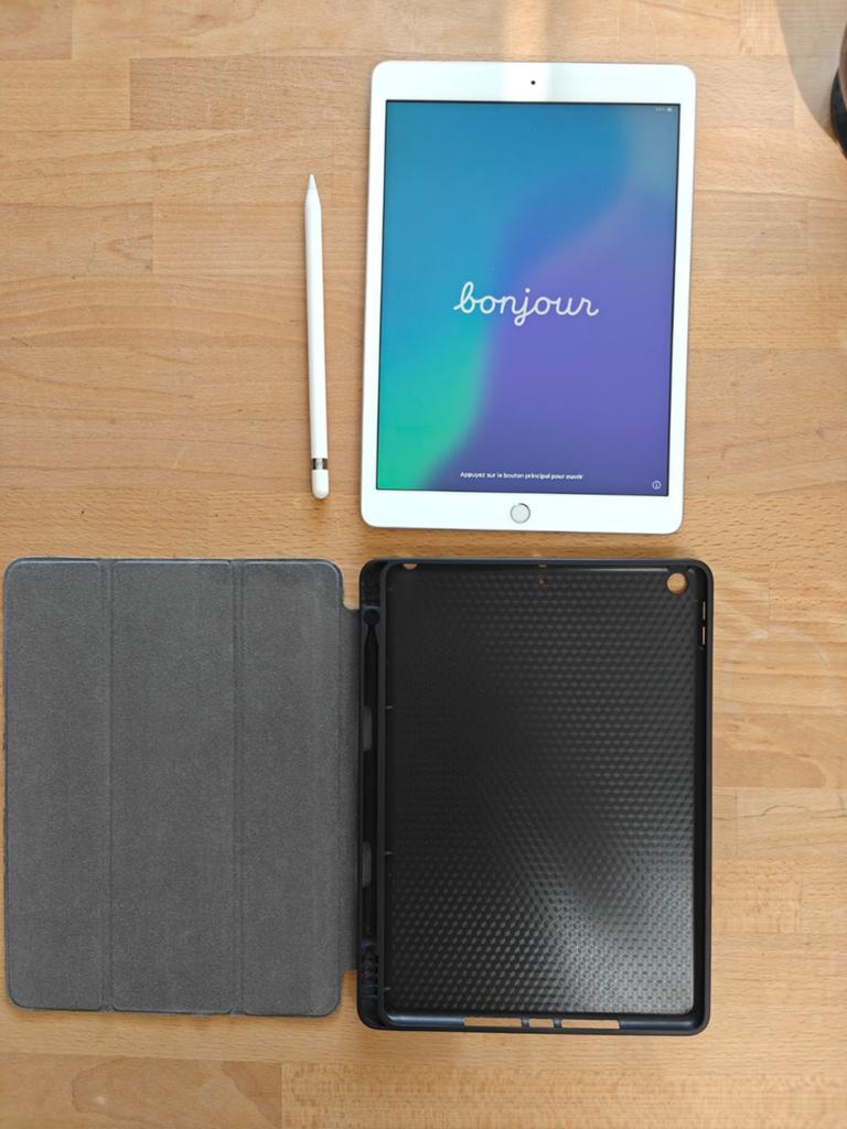 Ipad 7e gen 32gb, inclusief apple pencil en beschermhoes, Computers en Software, Apple iPads, 10 inch, Gebruikt, 32 GB, Apple iPad