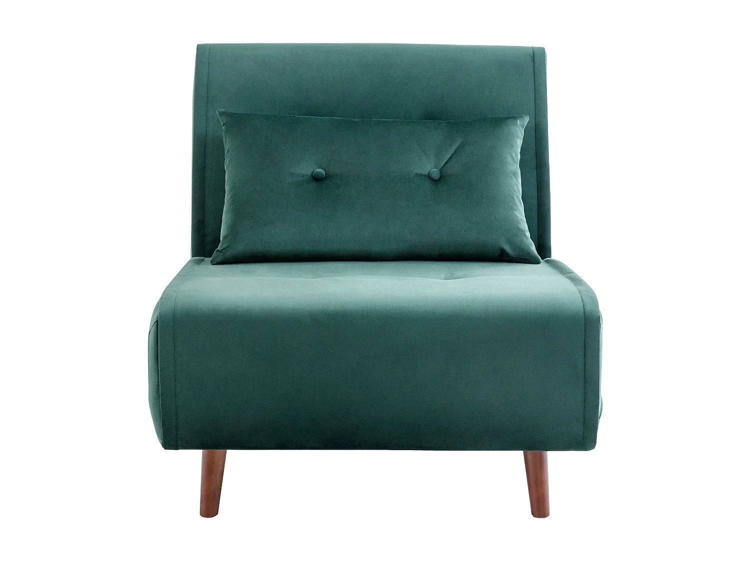 Groene velvet stoel / slaap stoel, Ophalen