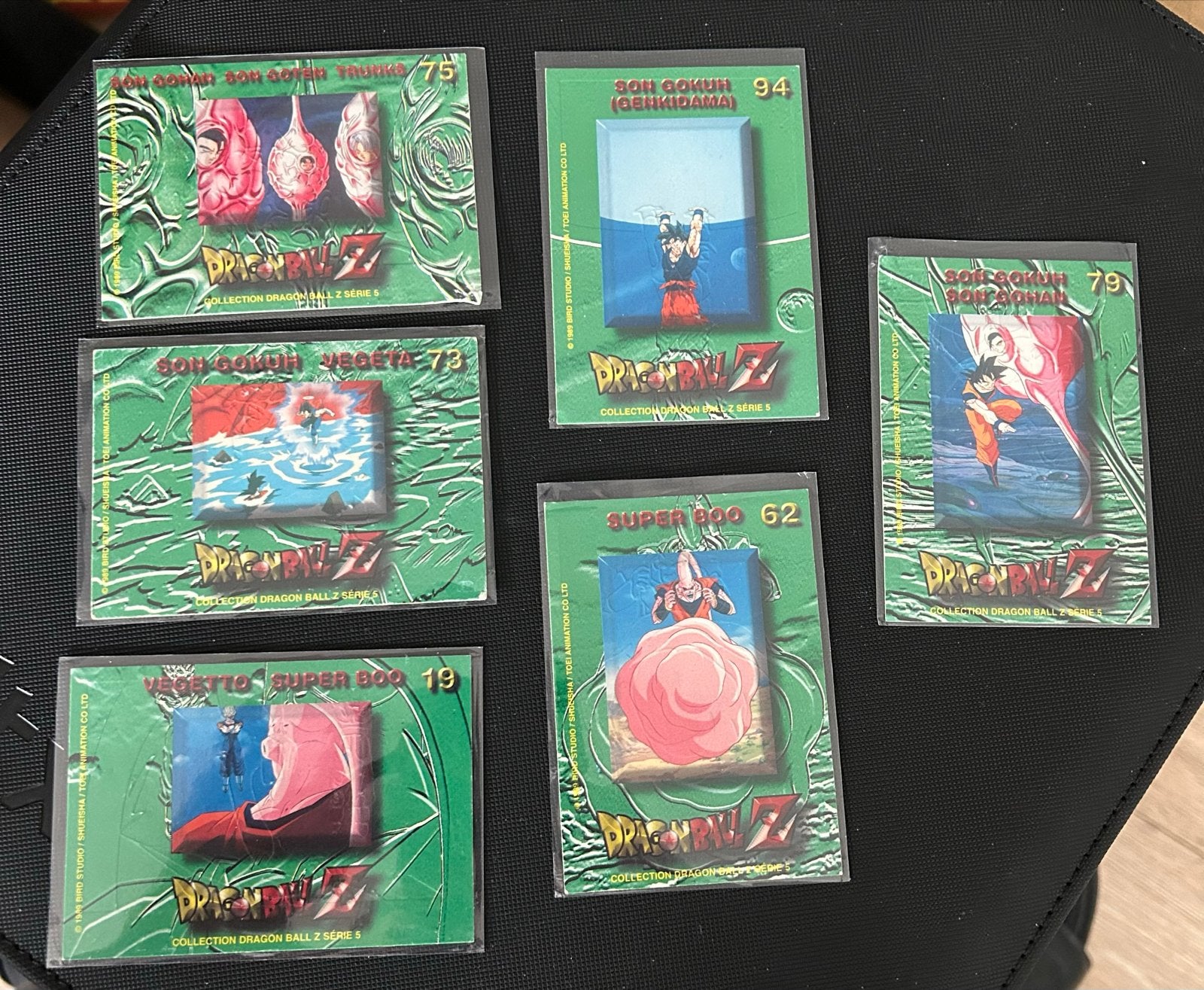 Vintage Dragon Ball Z Serie 5 Kaarten - Set van 6, Ophalen of Verzenden, Zo goed als nieuw, Meerdere kaarten