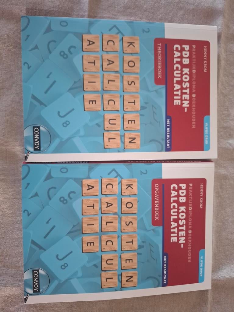 PDB Kosten-Calculatie Theorieboek & Opgavenboek (5e druk), Boeken, Henny Krom, Ophalen of Verzenden, Zo goed als nieuw, MBO