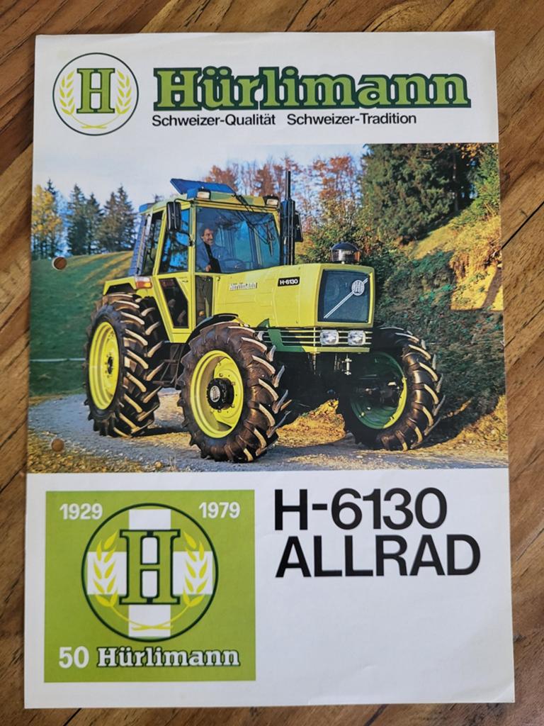 tractor folder Hürlimann H-6130 ALLRAD, Ophalen of Verzenden, Zo goed als nieuw