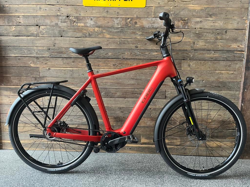 Cube Touring Hybrid comfort slx 800 28 inch 62 chilli/chrome, Fietsen en Brommers, Fietsen | Dames | Damesfietsen, Versnellingen