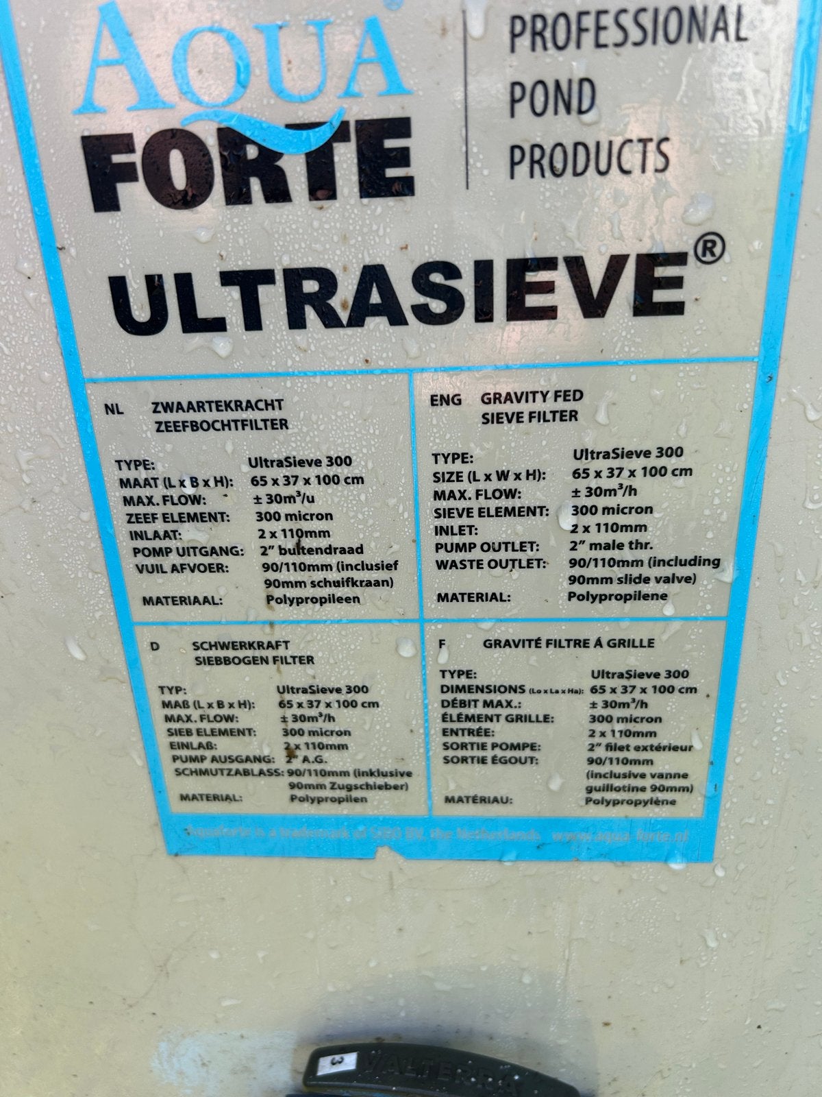 Ultra Sieve 300, Tuin en Terras, Ophalen, Vijverfilter