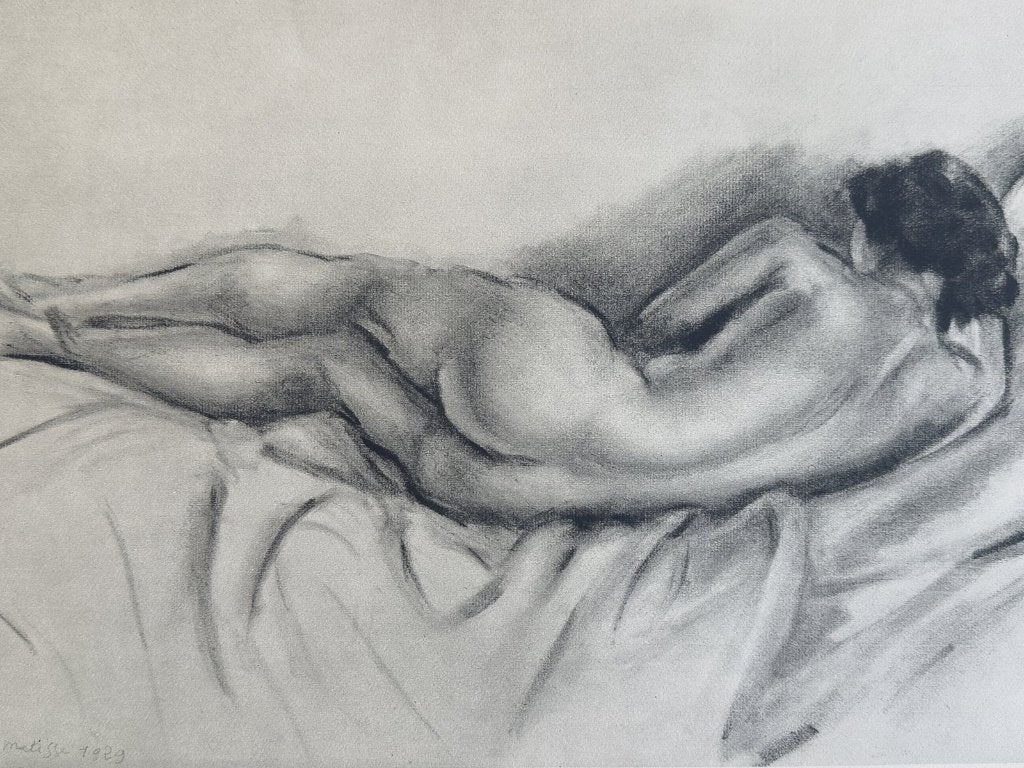 1939 heliogravure, liggend naakt - Henri Matisse print, 40 cm, Verzenden, Overige technieken, 50 cm