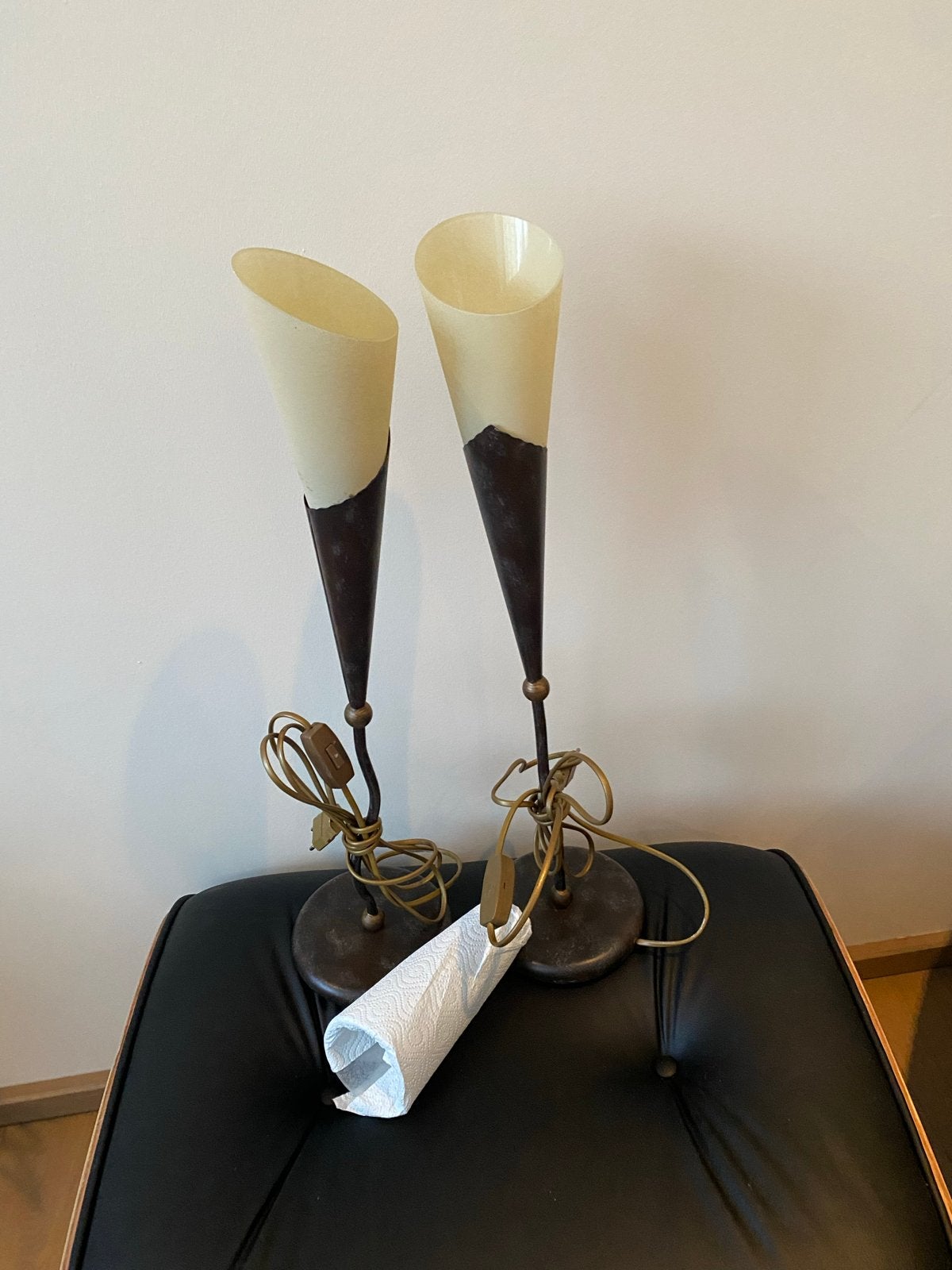 2 Vintage Lampen speciaal voor Corinne, Ophalen of Verzenden