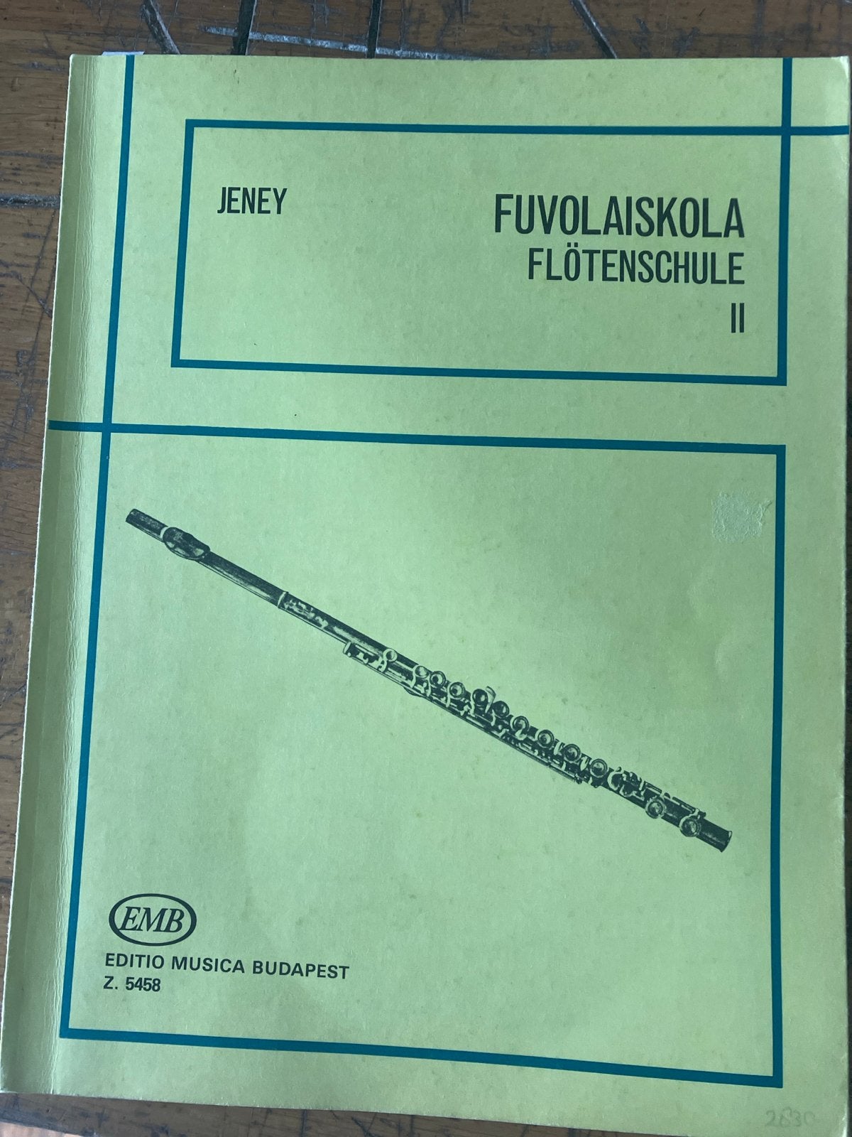 Jeney Fuvola Iskola Flötenschule II - Dwarsfluit lesboek, Ophalen of Verzenden, Gebruikt