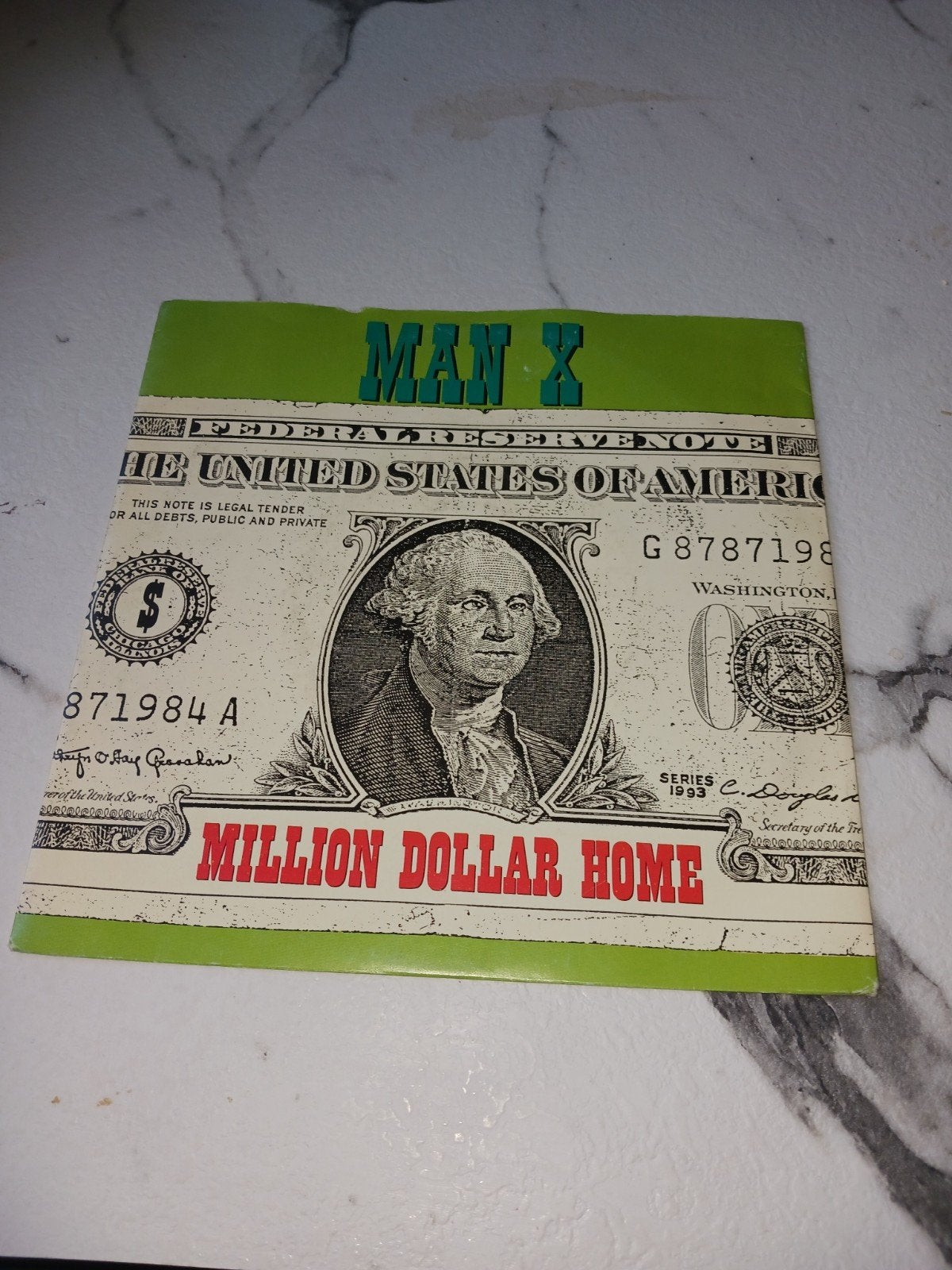 Man X - Million Dollar Home / Bitter Tears (Single), 1 single, Ophalen of Verzenden, Gebruikt, Pop