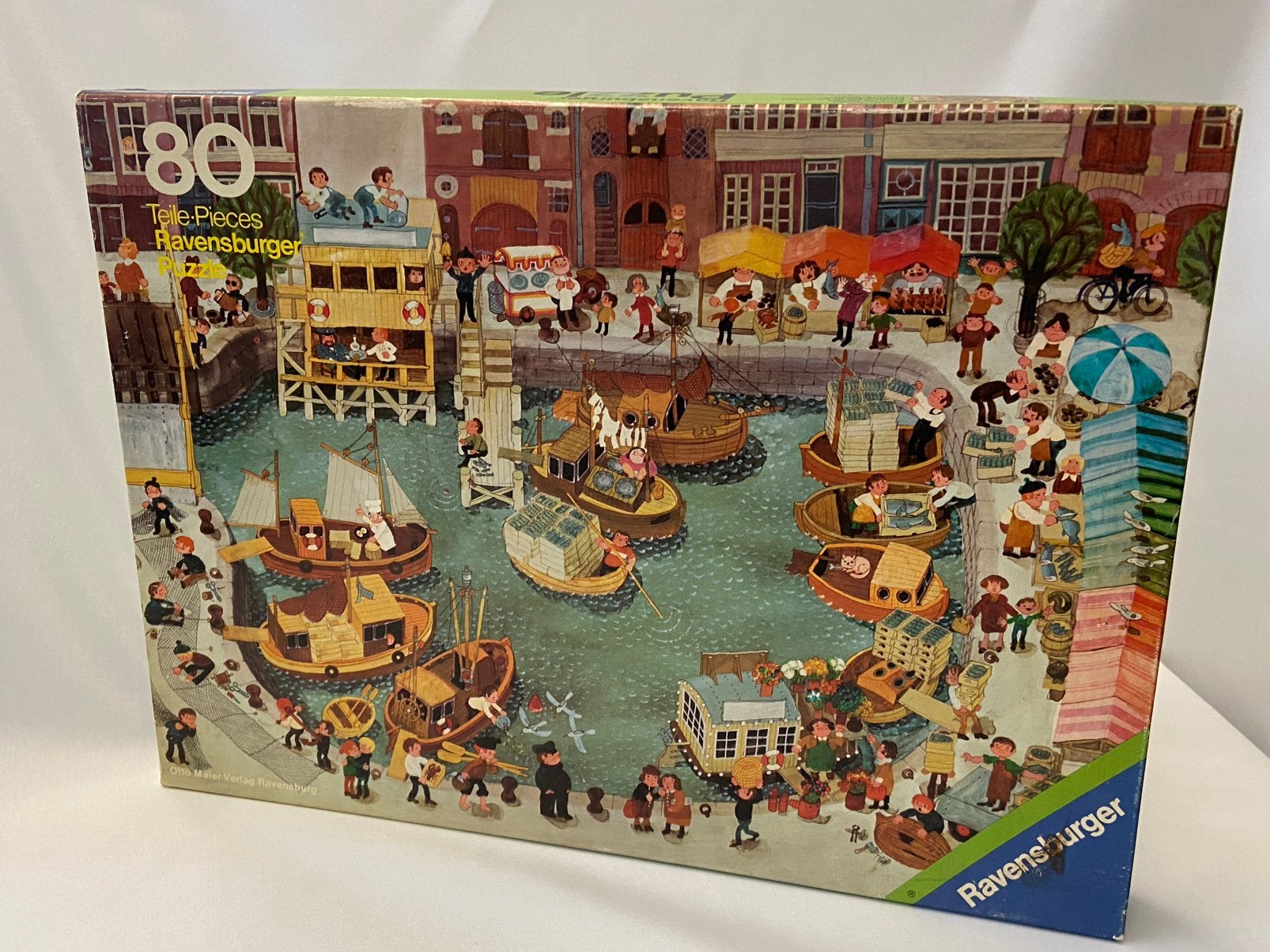 Ravensburger puzzel Ali Mutgutsch Vissershaven, Ophalen of Verzenden, Meer dan 50 stukjes, Gebruikt, 6 jaar of ouder